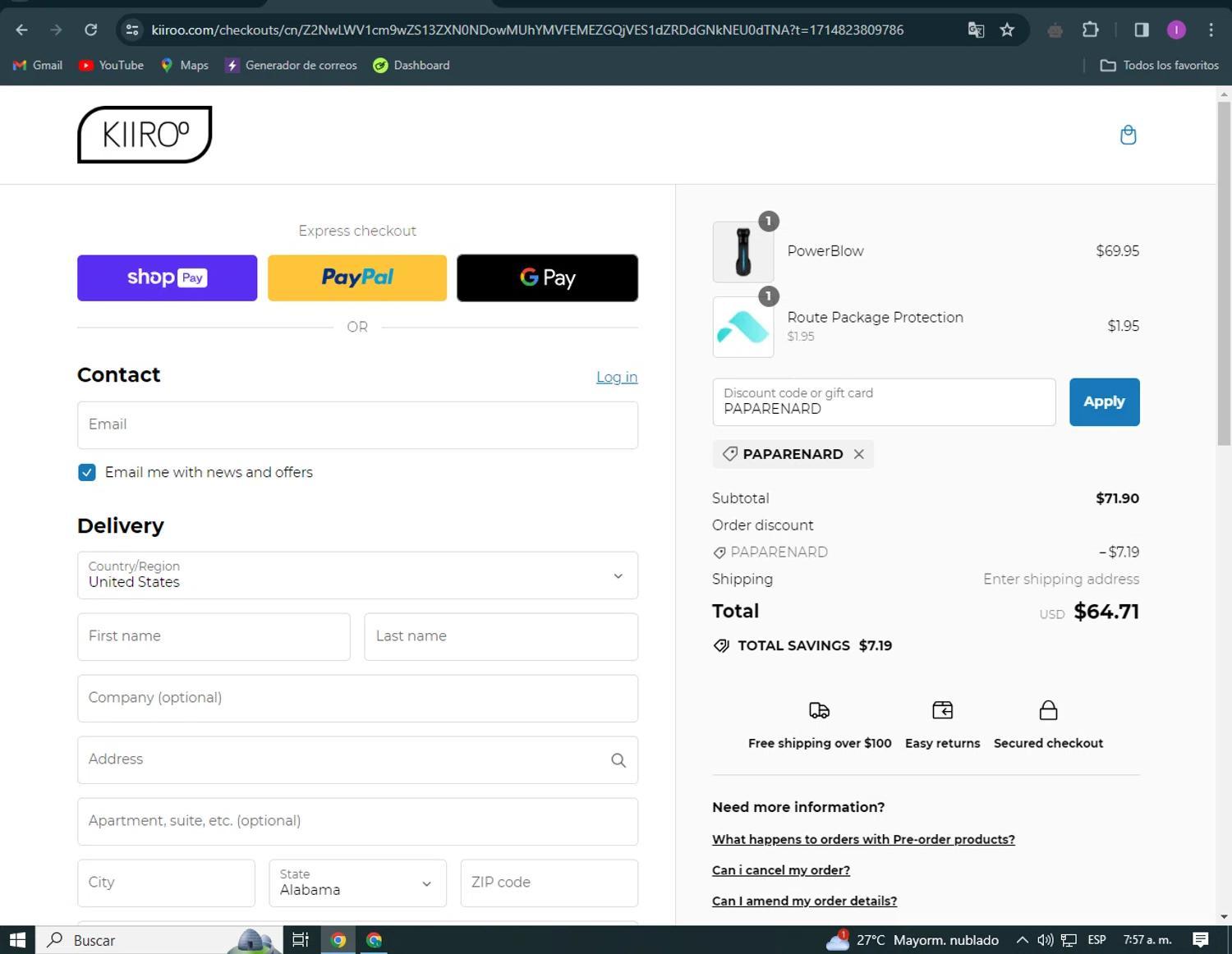 How to apply KIIROO coupon code